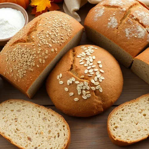 Ocena, czy chleb owsiany i jęczmienny jest zdrowy: na zdjęciu różne rodzaje zdrowego, alternatywnego pieczywa, w tym chleb na maślance.