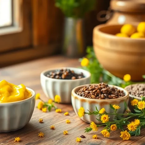 Kolorowe rodzaje gorczycy w miseczkach, które pokazują, czy gorczyca jest zdrowa i jakie ma właściwości.