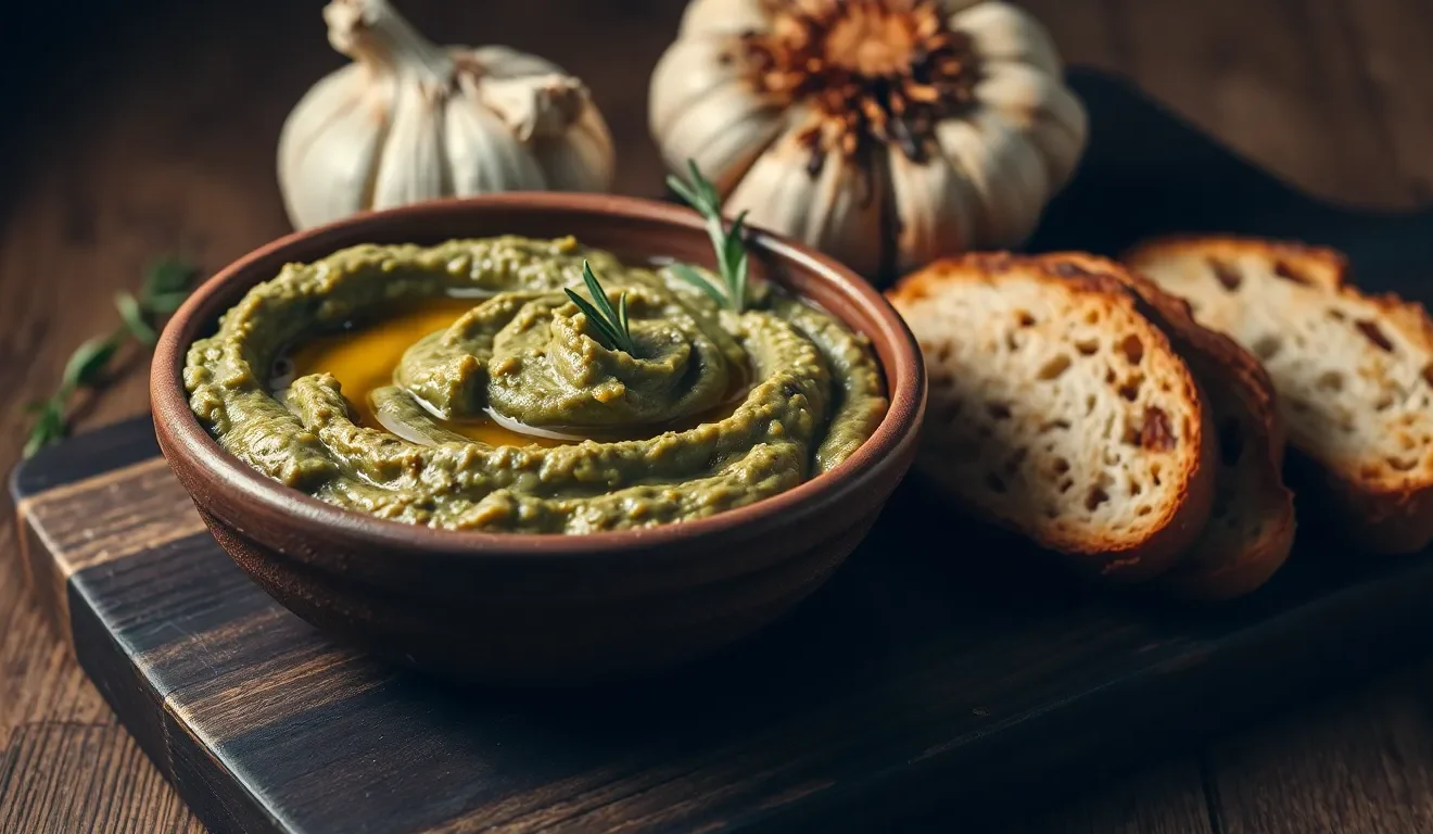 Aromatyczna pasta warzywna z pieczonej cukinii i czosnku. Prosty przepis na pyszne smarowidło do chleba.