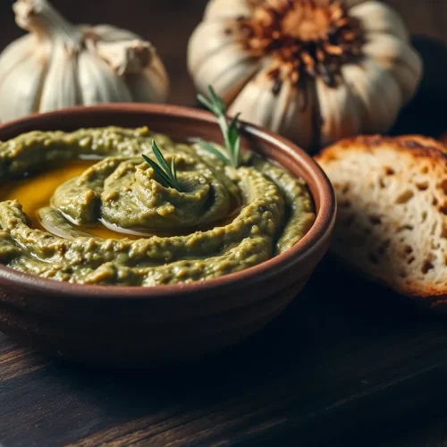 Aromatyczna pasta warzywna z pieczonej cukinii i czosnku. Prosty przepis na pyszne smarowidło do chleba.