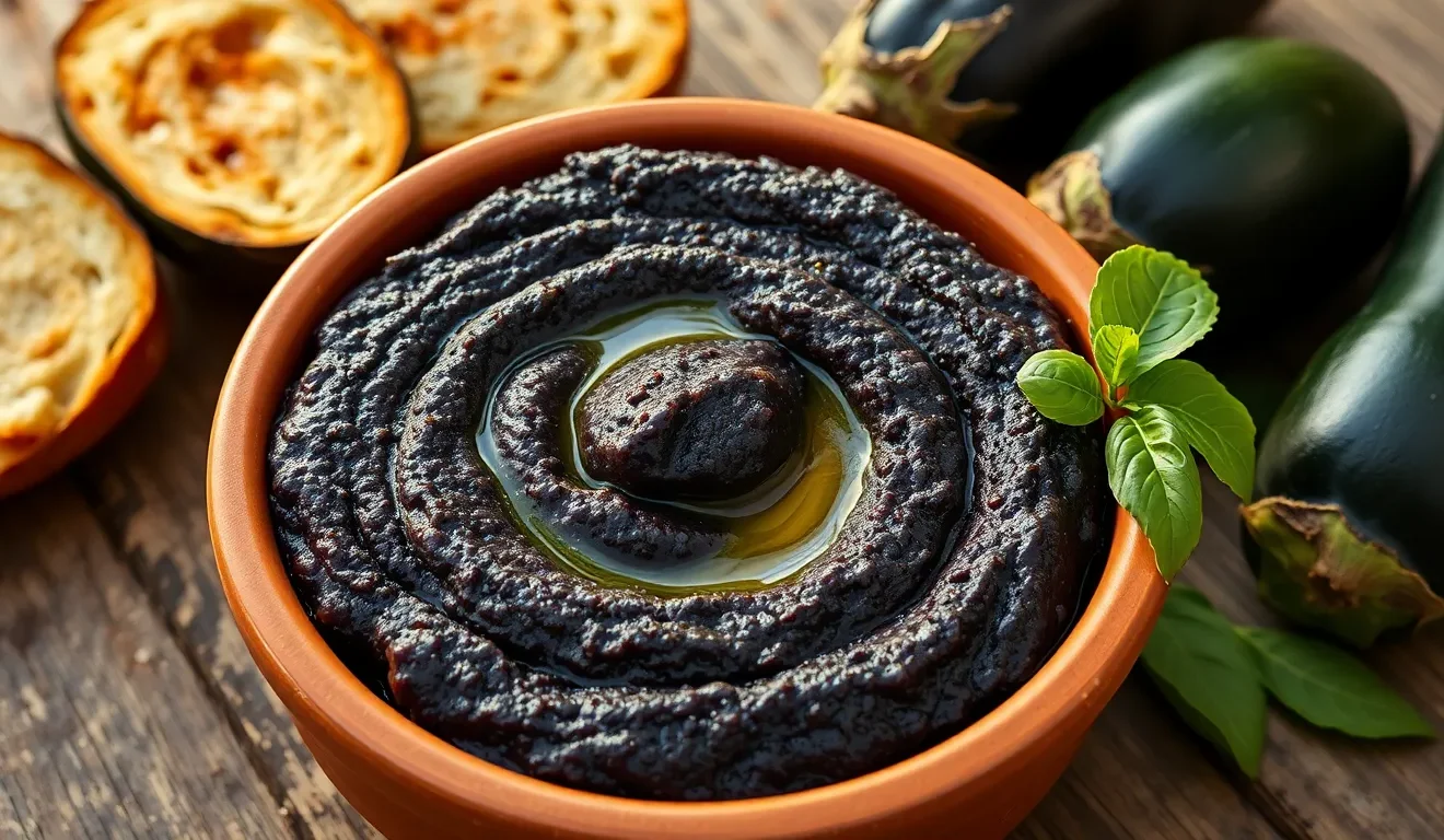 Gęsta i aromatyczna pasta z bakłażana i cukinii. Prosty przepis na pyszne, włoskie smarowidło do chleba.