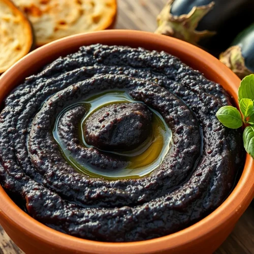 Gęsta i aromatyczna pasta z bakłażana i cukinii. Prosty przepis na pyszne, włoskie smarowidło do chleba.