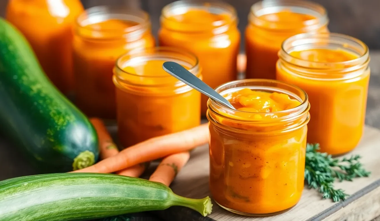 Domowa pasta z cukinii i marchewki w słoikach. Prosty przepis na pyszne i zdrowe przetwory na zimę.