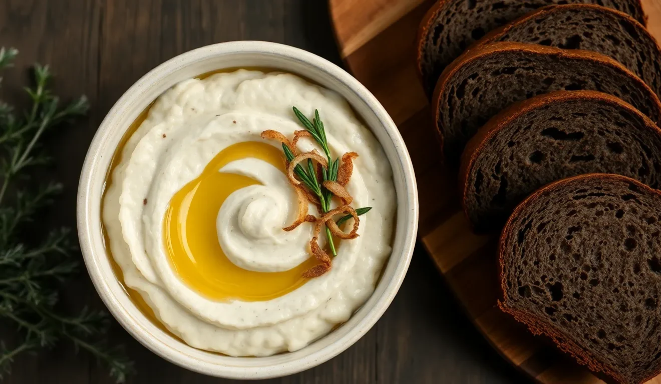 Kremowa pasta z fasoli z Thermomixa z cebulką i ziołami. Prosty przepis na wegańskie smarowidło do chleba.