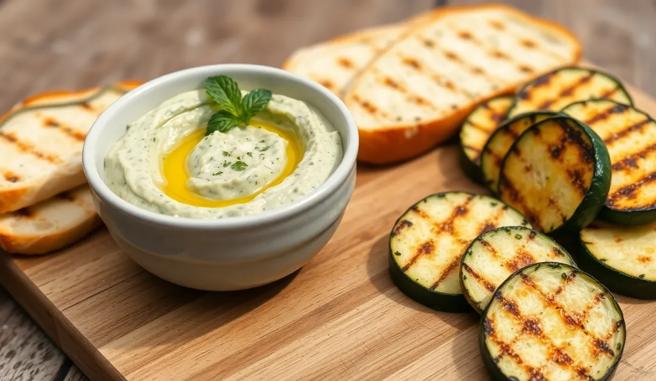 Aromatyczna pasta z grillowanej cukinii i czosnku. Prosty przepis na pyszne, włoskie smarowidło do grzanek.