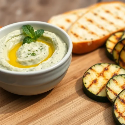 Aromatyczna pasta z grillowanej cukinii i czosnku. Prosty przepis na pyszne, włoskie smarowidło do grzanek.