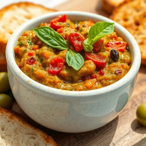 Aromatyczna pasta z zielonych oliwek i suszonych pomidorów. Prosty przepis na pyszne, włoskie smarowidło.